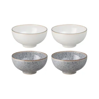 【DENBY】灰色藝匠漸層飯碗-4入-13cm(100%英國製 居禮名店獨家代理)