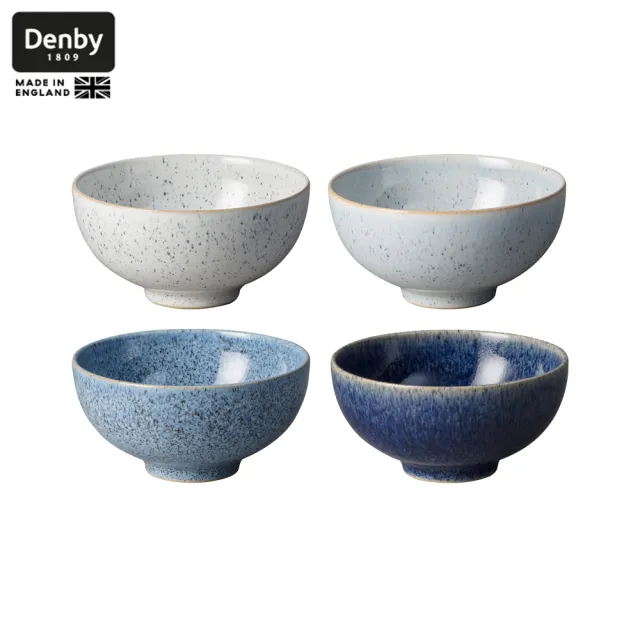 【DENBY】藍色藝匠4色飯碗-12.5cm(100%英國製 居禮名店獨家代理)