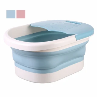 【COLACO】摺疊可提式加厚附蓋泡腳桶足浴盆(足浴桶)