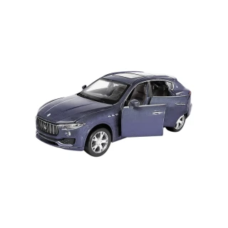 【KIDMATE】1:32聲光合金車 Maserati Levante SUV銀灰(正版授權 迴力車模型玩具車 瑪莎拉蒂)