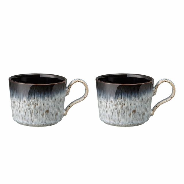 【DENBY】光環茶杯/咖啡杯-2入-260ml(100%英國製 咖啡杯 茶杯熱飲杯 手工餐具 居禮名店獨家代理)