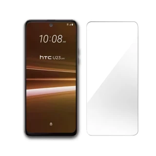 【A+ 極好貼】HTC U23/U23 pro 半版9H鋼化玻璃保護貼(2.5D非滿版兩入組)