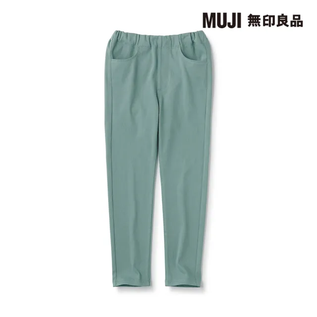 【MUJI 無印良品】兒童棉混針織緊身長褲(共7色)