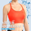 【A-MYZONE】水陸兩用 高強度運動內衣 女泳裝 比基尼 兩件式泳裝  顯瘦泳衣(游泳/潛水/浮潛/SUP/慢跑/登山)
