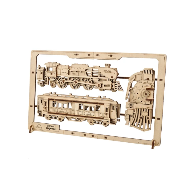 Ugears 2.5Ｄ拼圖(蒸氣火車)