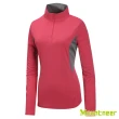 【Mountneer山林】女 透氣排汗長袖上衣-深玫紅 31P32-36(長袖/透氣排汗衣/長袖上衣)