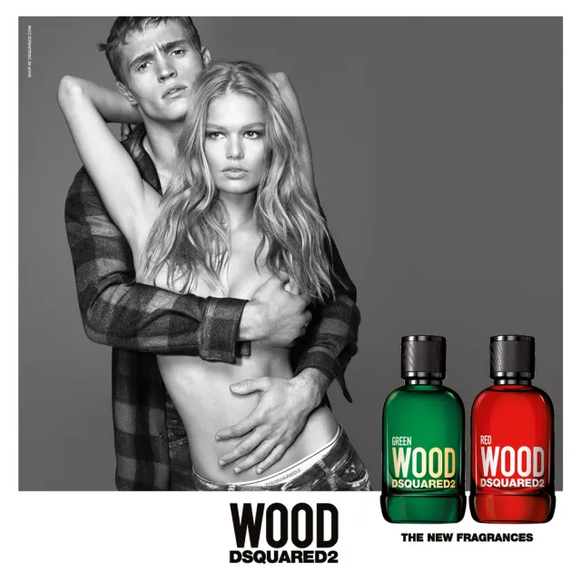 【DSQUARED2】GREEN WOOD 心動綠男性淡香水100ml(專櫃公司貨)