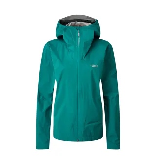 【RAB】Meridian Jacket 連帽防水外套 女款 亞特蘭提斯 #QWG45(高透氣連帽防水外套)