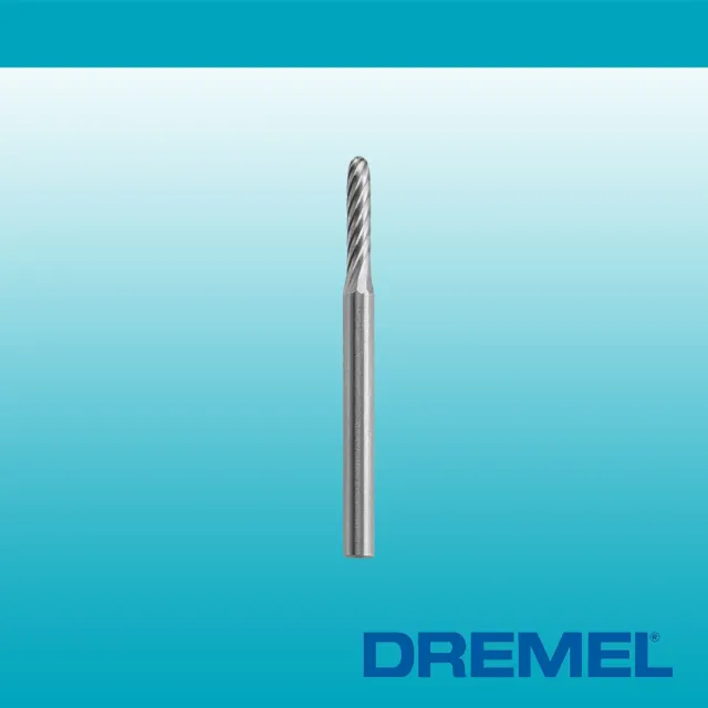 【DREMEL 精美】3/32吋 2.4mm 圓頭直型碳化鎢滾磨刀(9904)