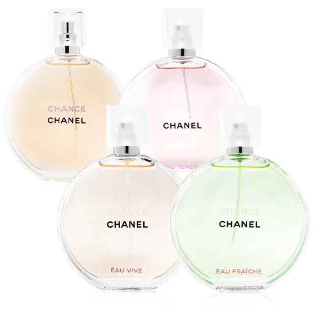 CHANEL香奈兒】CHANCE 淡香水100ml 粉紅甜蜜/橙光輕舞/綠色氣息