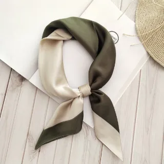 【vivi 流行生活館】春秋夏天新款百搭領巾.小方巾(042106米綠)