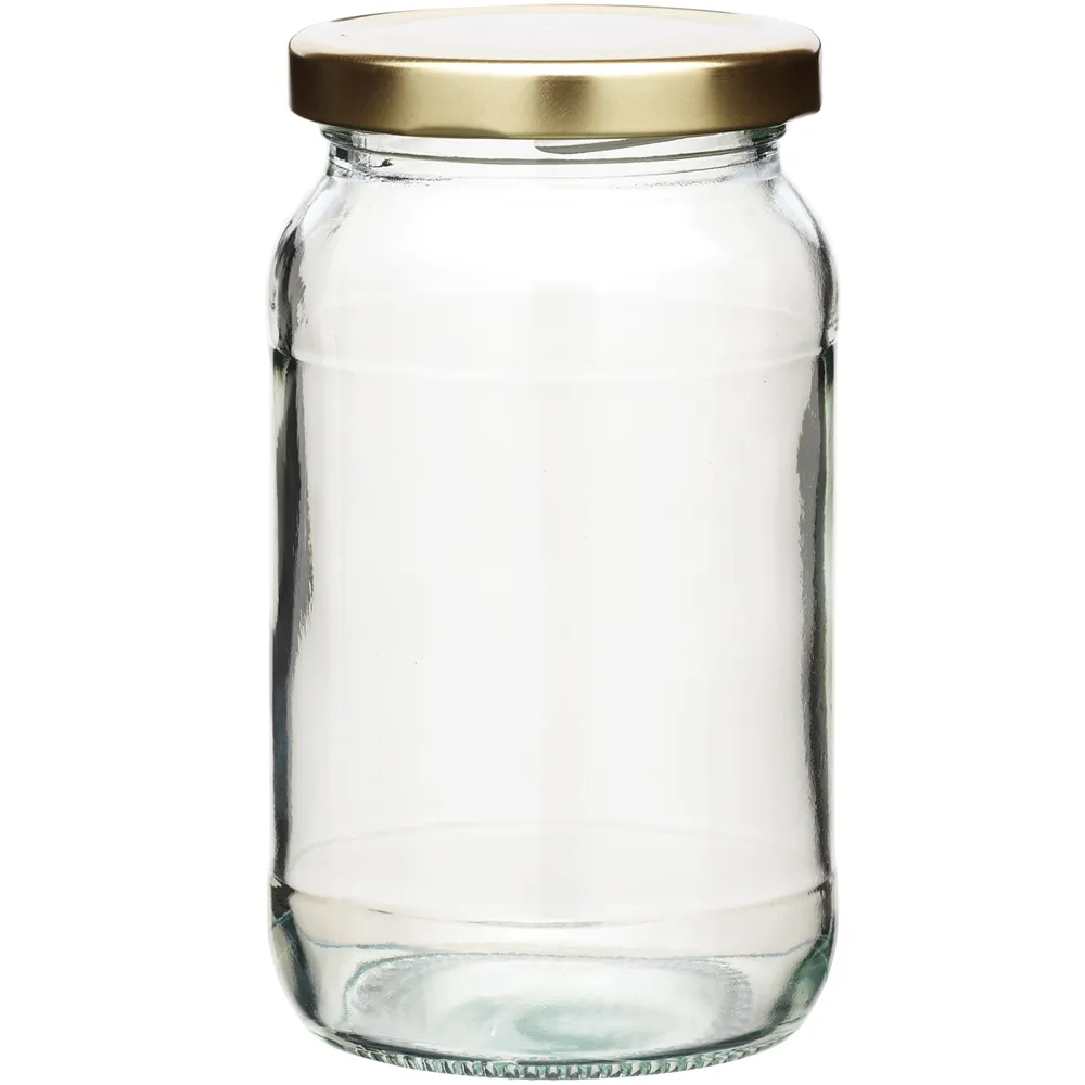 【KitchenCraft】旋蓋玻璃密封罐 金454ml(保鮮罐 咖啡罐 收納罐 零食罐 儲物罐)