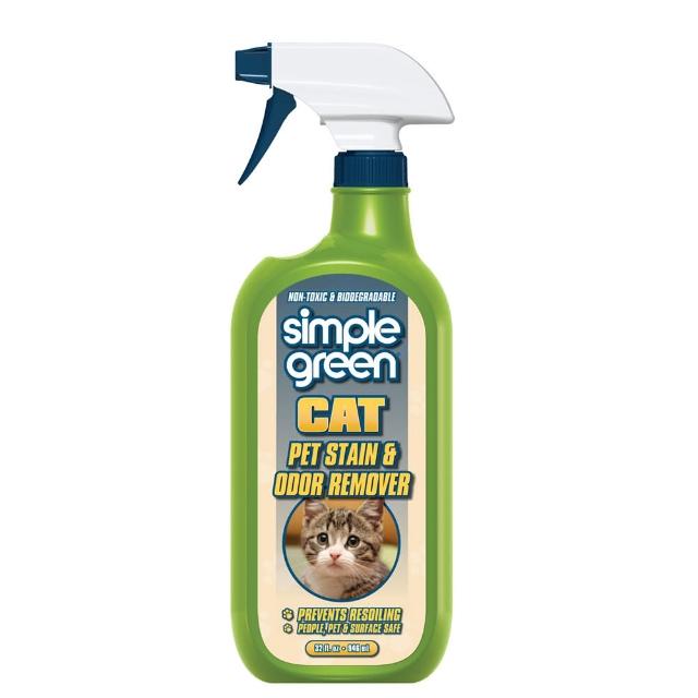 【Simple Green 新波綠】貓咪異味去除劑946ml(環境去味專用)
