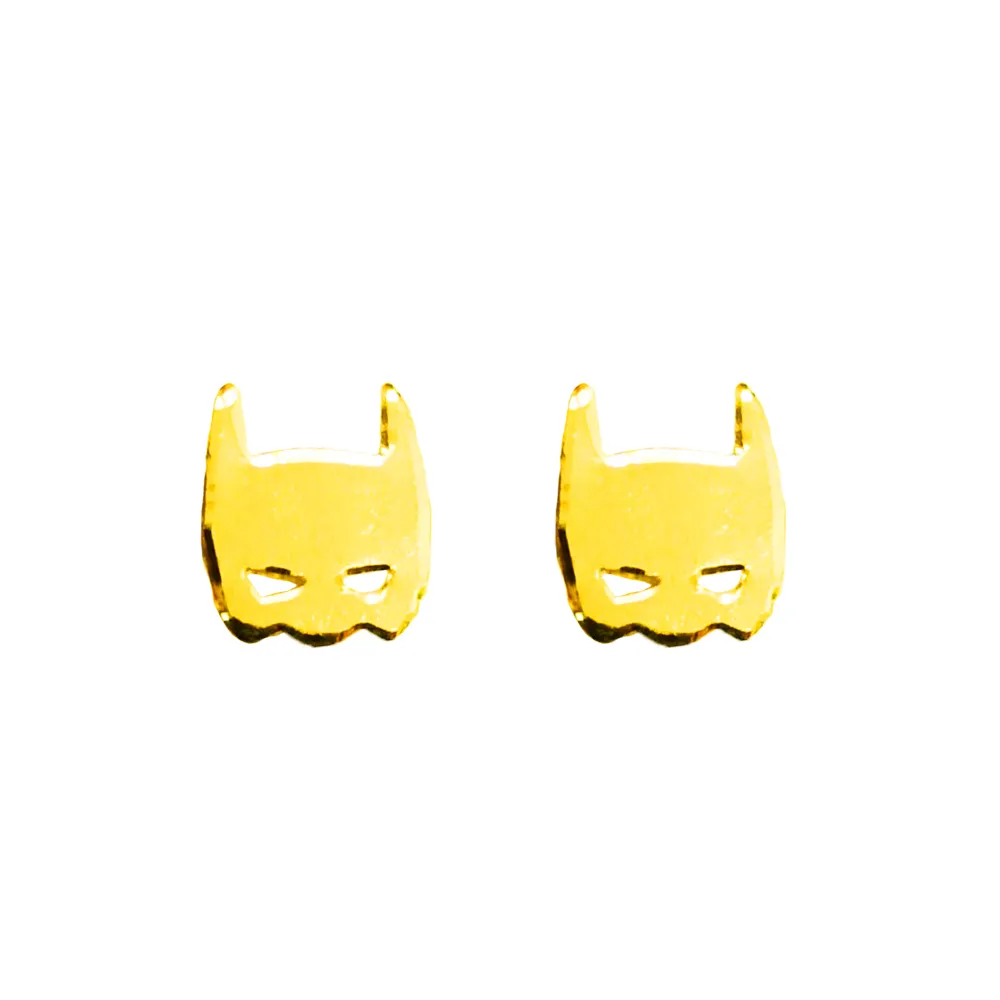 【金品坊】黃金耳環面具耳針 0.33錢±0.03(純金999.9、純金耳環、純金耳針)