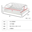 【TaKaYa】304不鏽鋼獨立式插盤架/置物/盤子收納/廚房B28011(台灣製造)