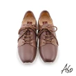【A.S.O 阿瘦集團】機能休閒 勁步健康雙色綁帶休閒鞋(深咖啡)