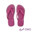 【QWQ】水晶人字拖鞋 涼拖鞋 質感鑽鍊-璀璨面鑽系列-莓果粉 MIT(AEBB00202)