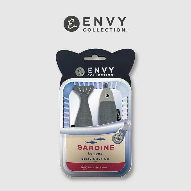 ENVY COLLECTION 貓草玩具-沙丁魚(可搭配ENVY逗貓棒及貓抓板)