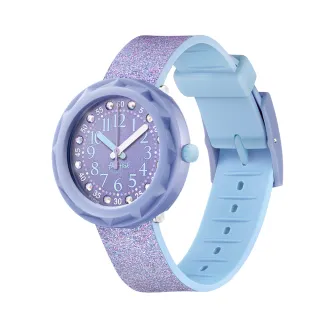【Flik Flak】兒童錶 LILAXUS 粉紫星星 菲力菲菲錶 手錶 瑞士錶 錶(36.7mm)