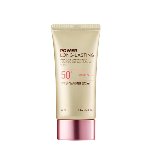 【THE FACE SHOP 菲詩小舖】官方直營 金鑽校色防曬霜SPF50+ PA++++(粉紅)