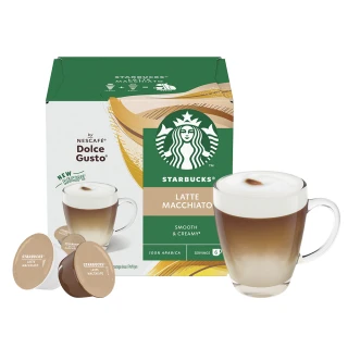 【STARBUCKS 星巴克】多趣酷思 拿鐵咖啡膠囊12顆/盒