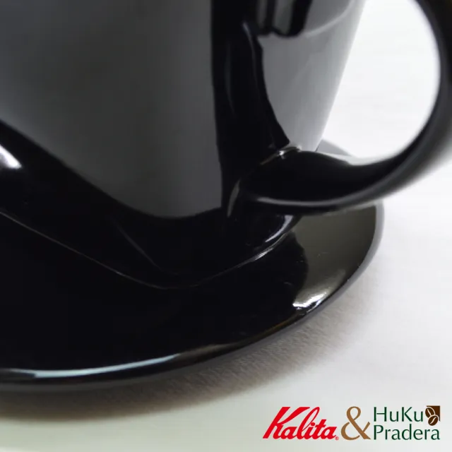 【Kalita】101系列 傳統陶製三孔濾杯 時尚黑(手沖咖啡入門款)