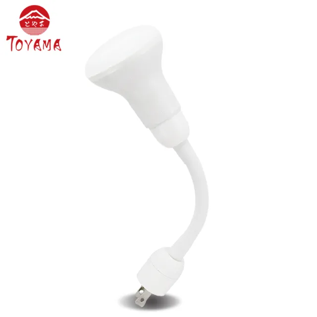 【TOYAMA特亞馬】LED自動防蚊燈泡7W 彎管式插頭型(琥珀黃綠光)
