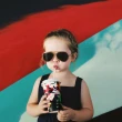 【Hipsterkid】抗UV偏光嬰幼兒童太陽眼鏡-奢華飛行員(附固定繩 抗紫外線中性男孩女孩寶寶)