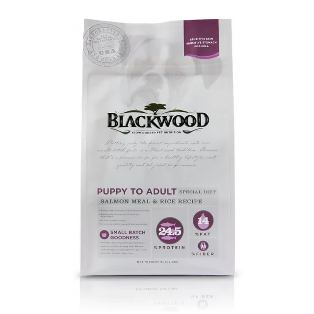 【BLACKWOOD 柏萊富】功能性全齡腸胃保健配方-15磅(鮭魚+糙米)