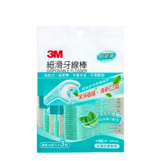 【3M】細滑牙線棒薄荷木糖醇114支(38支x 3入)