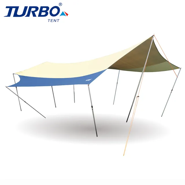 【Turbo Tent】UFO580天幕-乾隆黃配色(蝶形天幕 全遮光BlackOut)