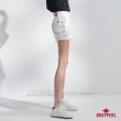 【BRAPPERS】女款 Boy friend系列-中腰編繩造型褲口抽鬚短褲(白)