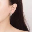 【Emi 艾迷】韓系點鑽星星鏤空輕流蘇 925銀針 耳環