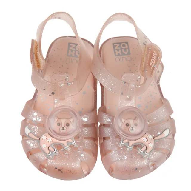 【布布童鞋】ZAXY幻想曲粉膚色太空貓兒童護趾涼鞋香香鞋(U0E946G)