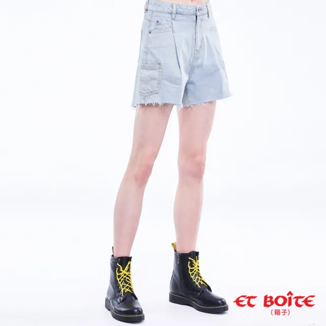 【BLUE WAY】女款 兩側小口袋 短褲-ET BOiTE 箱子