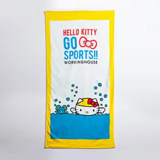 【生活工場】Hello kitty 愛運動-游泳浴巾(Hello Kitty 三麗鷗 布丁狗 酷企鵝 庫洛米 兒童 正版授權)