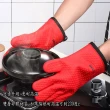 CCKO 微波爐隔熱手套 耐高溫烤箱防熱烘焙矽膠手套一雙 三色任選(矽膠防燙手套)