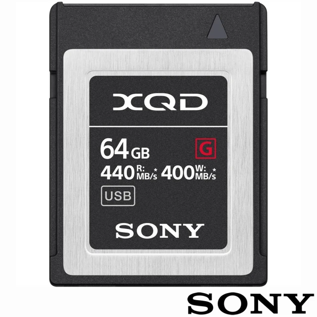 【SONY 索尼】QD-G64F 64G/GB 440MB/S XQD G系列 高速記憶卡(公司貨 支援4K 錄影)