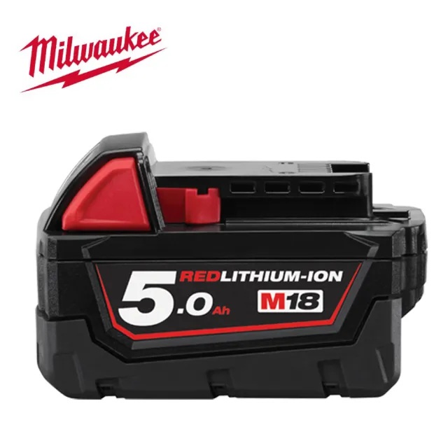 【Milwaukee 美沃奇】18V鋰電池 5.0AH-M18B5 原廠公司貨