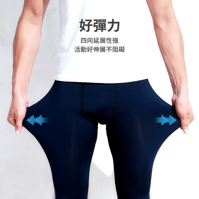 【GIAT 買1送1】UPF50+排汗男女機能九分褲/內搭褲(台灣製MIT-買1送1共2件組)