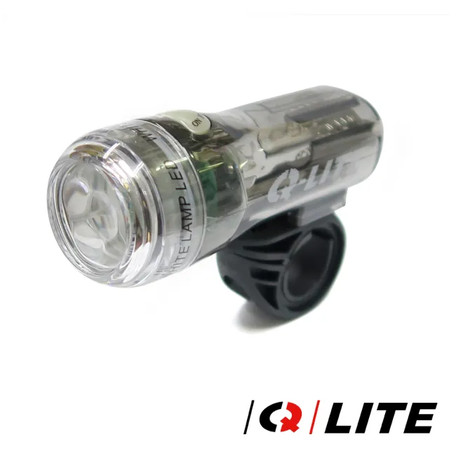 【Q-LITE】台灣製3白光LED2模式照明警示單車前燈(可當迷你手電筒)