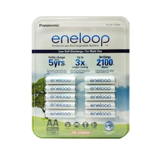 【Panasonic 國際牌】ENELOOP 3號充電電池 10顆裝(日本製)