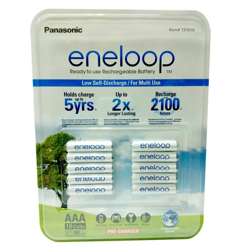 【Panasonic 國際牌】ENELOOP 4號充電電池 10顆裝(日本製)