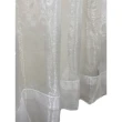 【J&N】白色透銀窗紗傳統簾-白色(150*165cm)