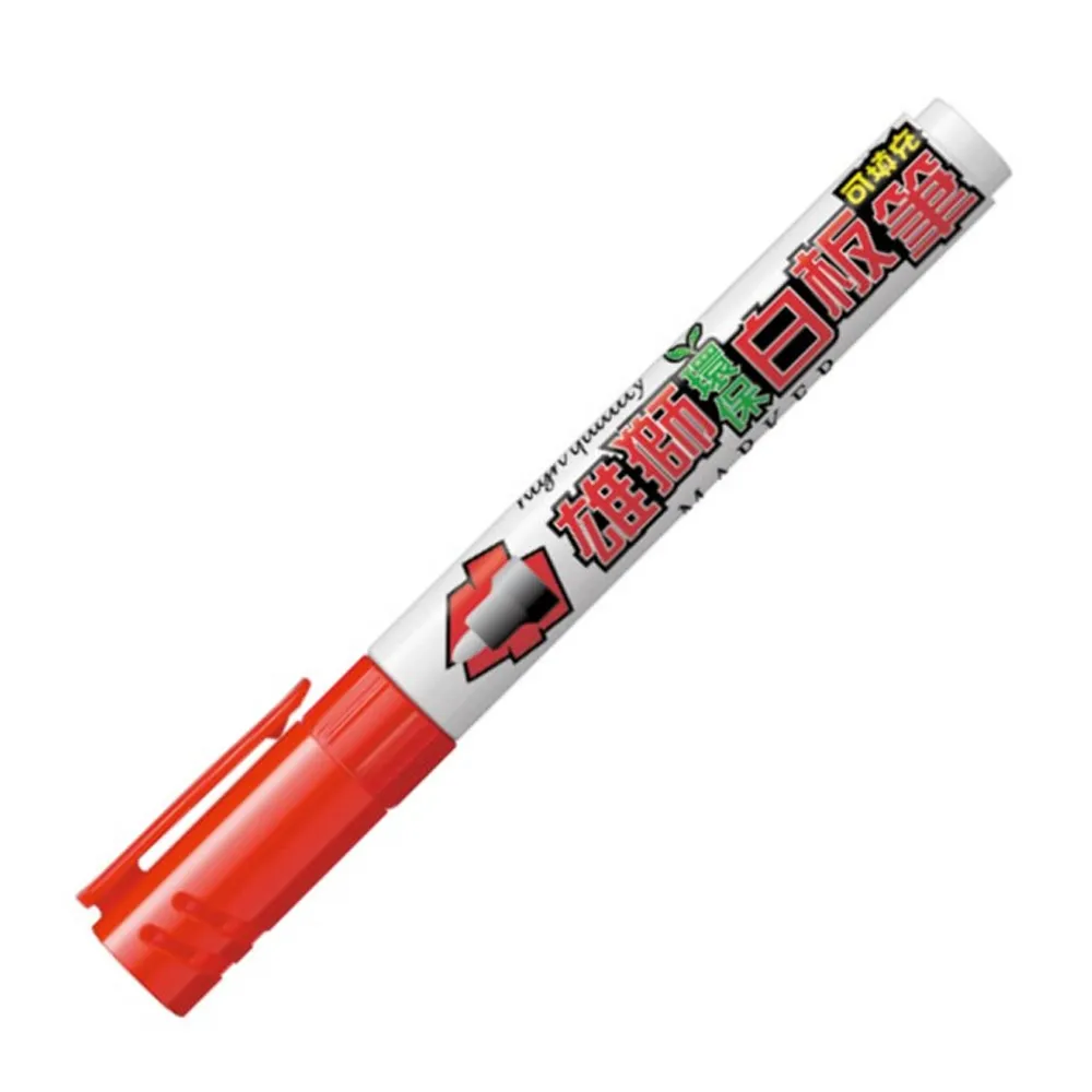 【SIMBALION 雄獅文具】RF-231B環保白板筆 紅色(4入1包)