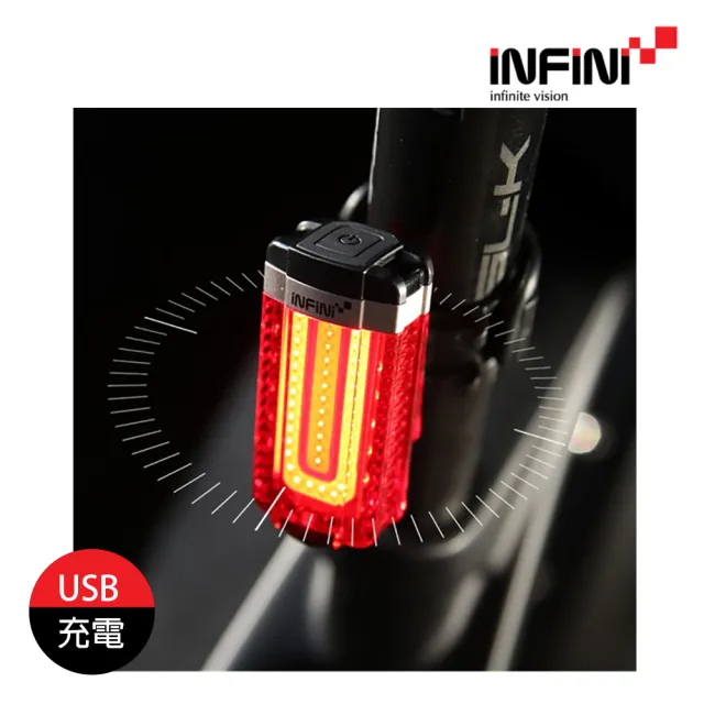 【INFINI】IU 自行車尾燈 I-280R 20(單車燈、LED自行車燈、警示燈、腳踏車燈)