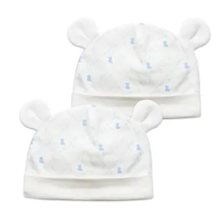 【奇哥官方旗艦】Chic a Bon 早產兒/新生兒造型熊耳保暖帽/嬰兒帽子二入(2色選擇)