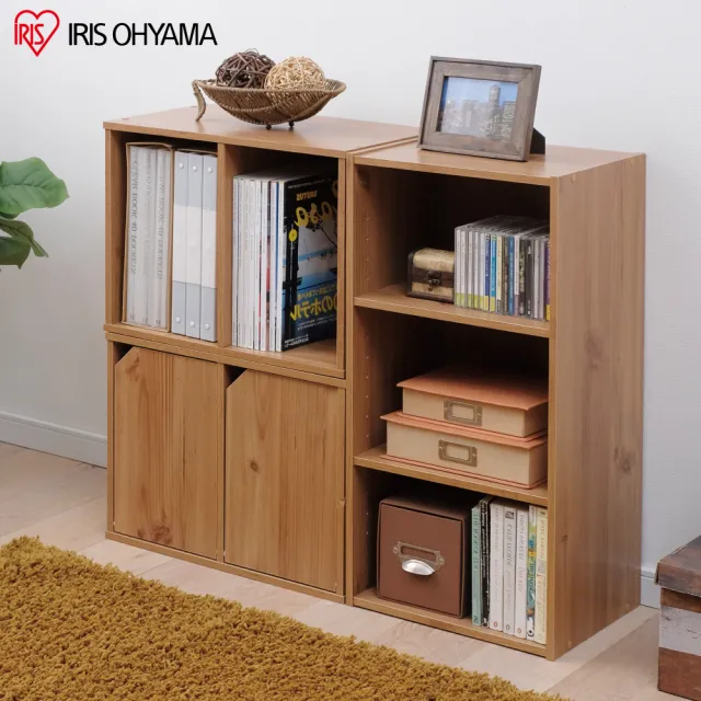 【IRIS】木質居家時尚三層收納櫃 MDB-3K(書櫃 收納櫃 置物櫃 層架)