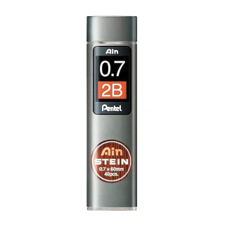 【Pentel 飛龍】Ain C277 0.7自動鉛筆芯2B(2入1包)