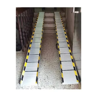 【海夫健康生活館】斜坡板專家 活動可攜帶 折疊軌道式 斜坡板 一組兩入(SZ225)